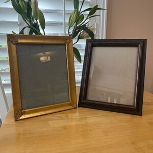 Elegant Gold and Mahogany Color Picture Frame.